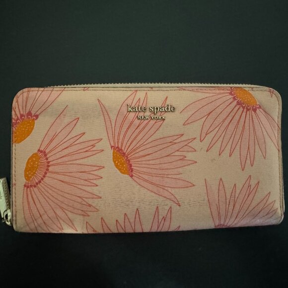 kate spade Handbags - Kate Spade New York Spencer Falling Flower Zip-Around Continental Wallet